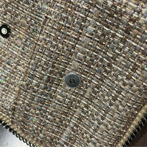 Stella McCartney Beige and Brown Woven Wristlet - Picture 2 of 6